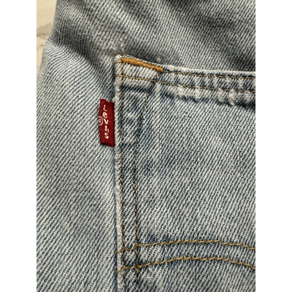 Vintage Levis 501 Jeans Straight Mens Size 36x35 Light Wash Denim Y2K Pants